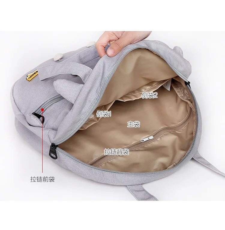 Totoro Children Canvas Shoulder Bags Animation Fun Shopping Bag Student New Girl Boy Backpack Large Capacity