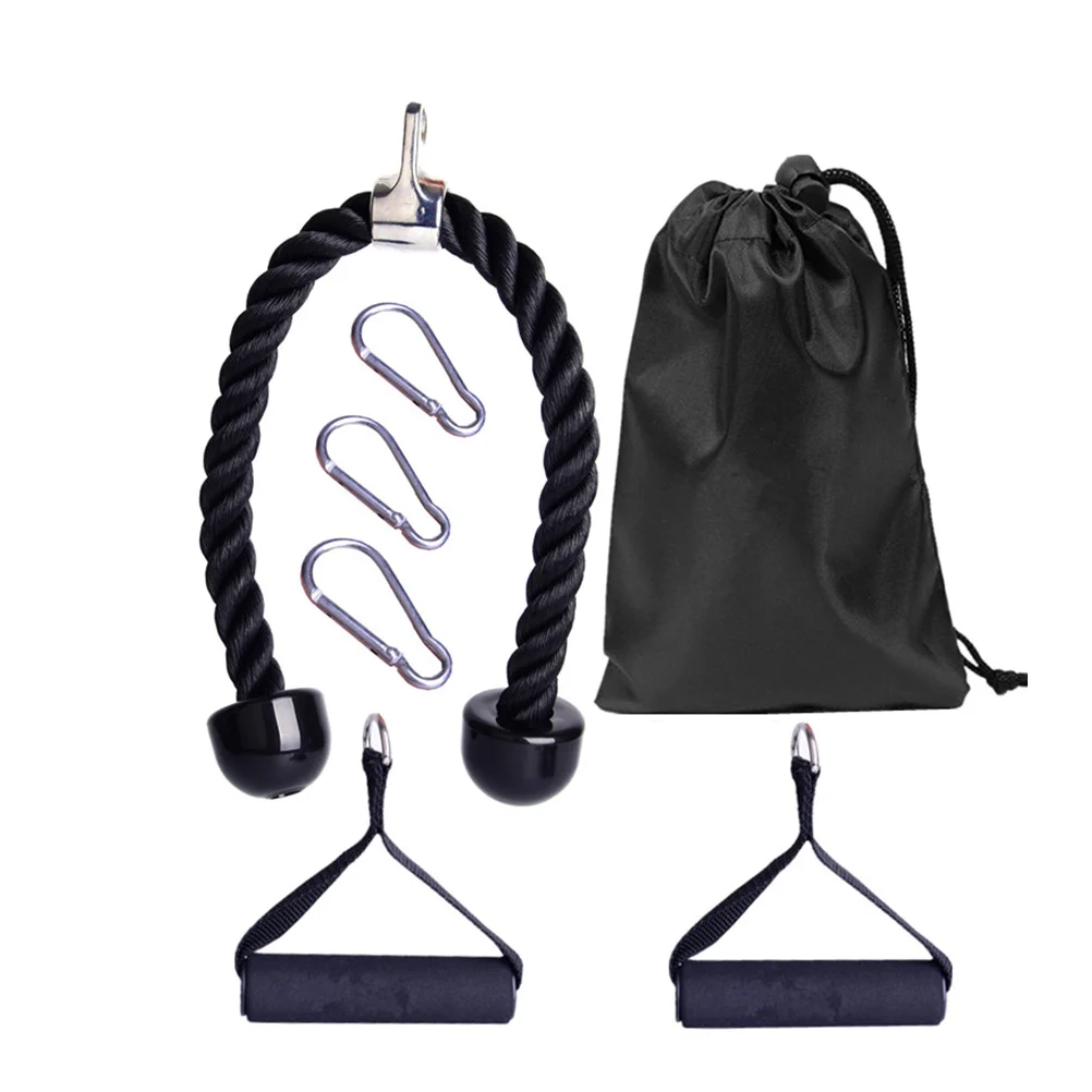 

1 Set of Gym Bodybuilding Cable Training Accessory Fitness Training Tool