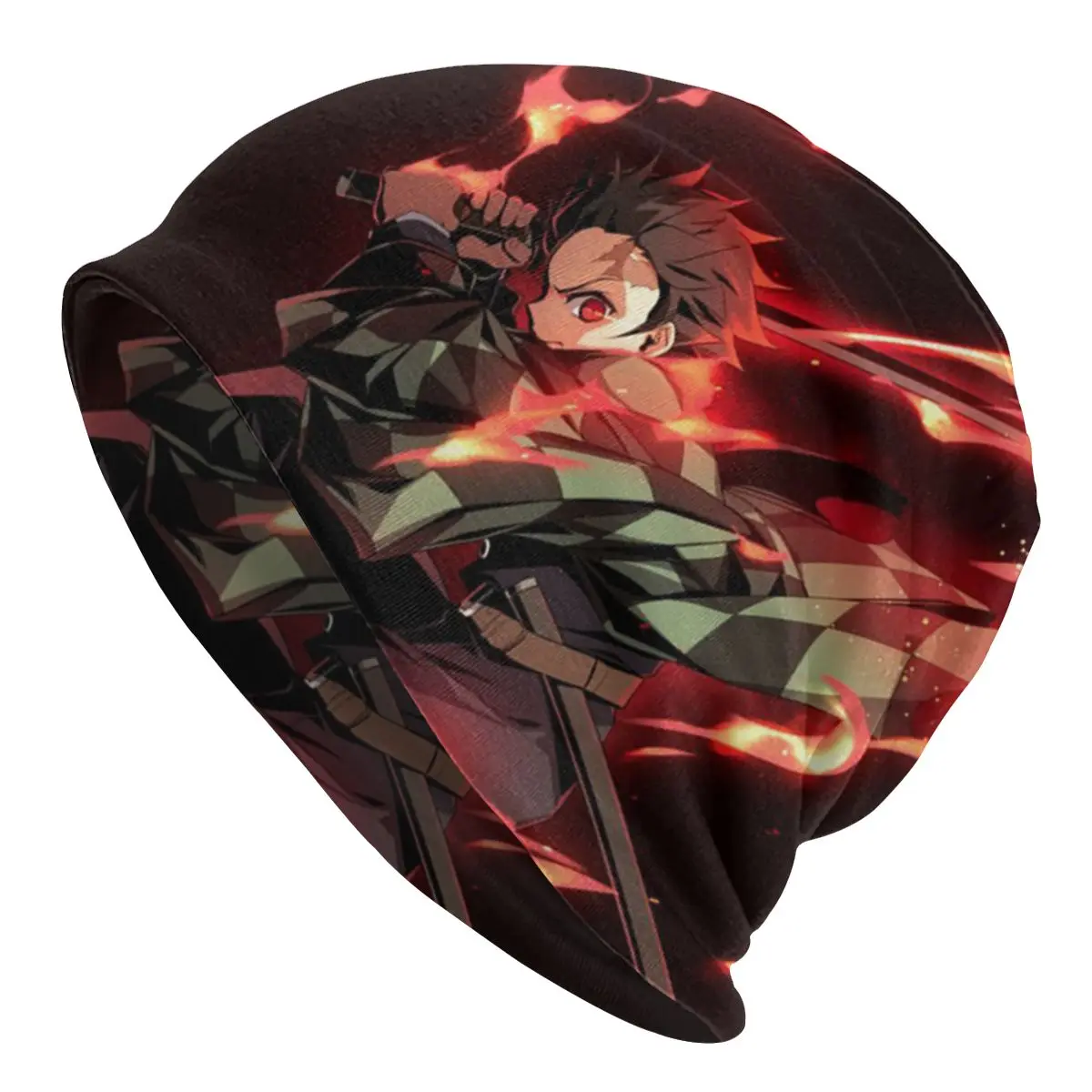 

Demon Slayer Anime Caps Giyuu Tomioka Hip Hop Adult Outdoor Skullies Beanies Hat Spring Warm Dual-use Bonnet Knit Hat