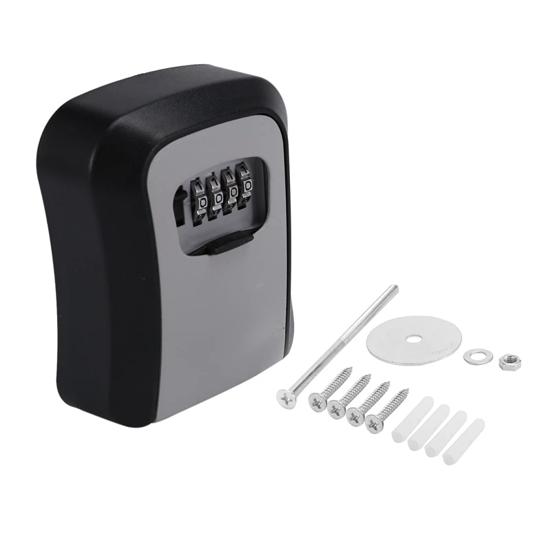 

Клавиша блокировки настенный Алюминий брелок для ключей из Сейф всепогодный 4 цифры по ценам от производителя Комбинации Сейф для хранения ключей для дома и улицы