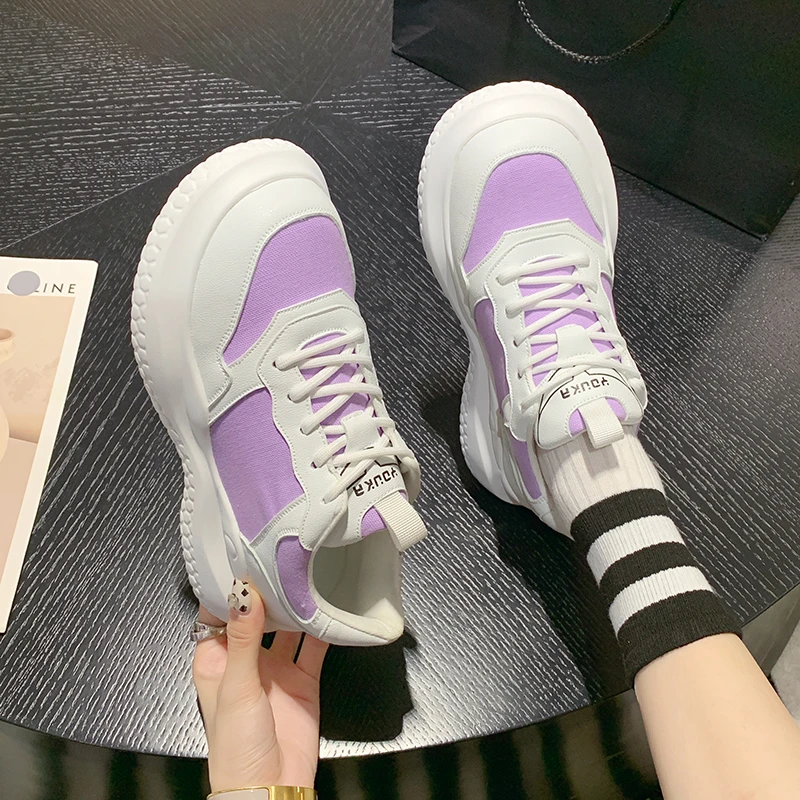 

Casual Mesh Sport Running Women Shoes Autumn New Luxury Brand Hiking Round Toe Chaussure Femme Flats Platform Woman Shoes 2022