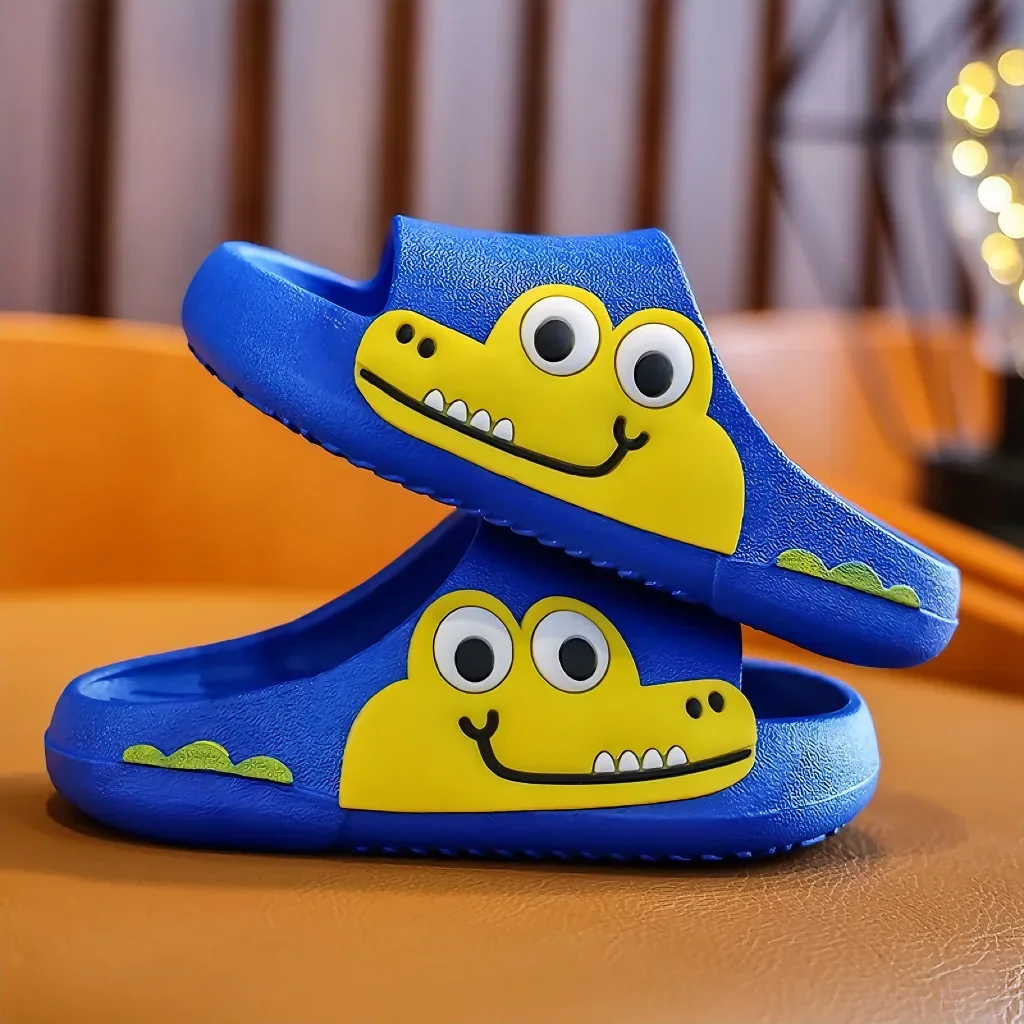 Детские сандалии новая летняя обувь для девочек с динозавром домашние детские