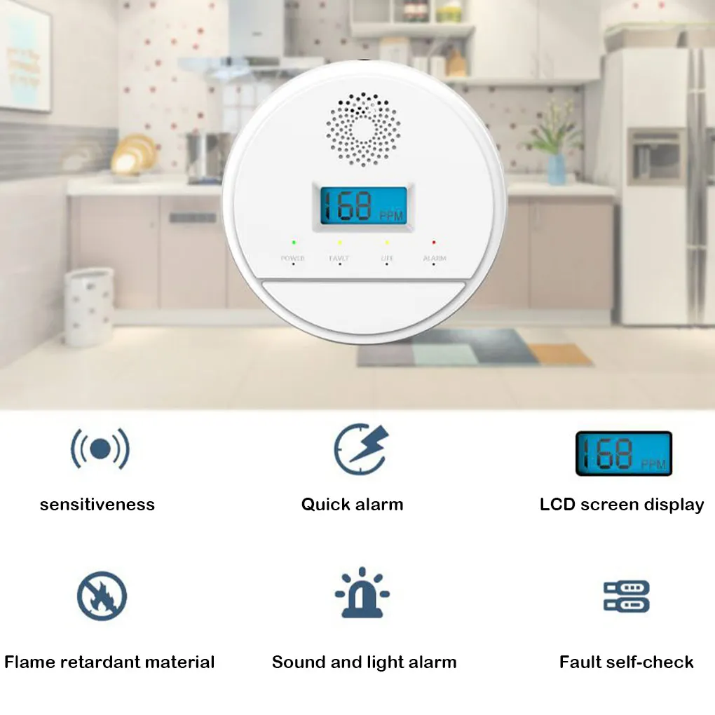 Датчик углеродного газа детектор внешней идентификации