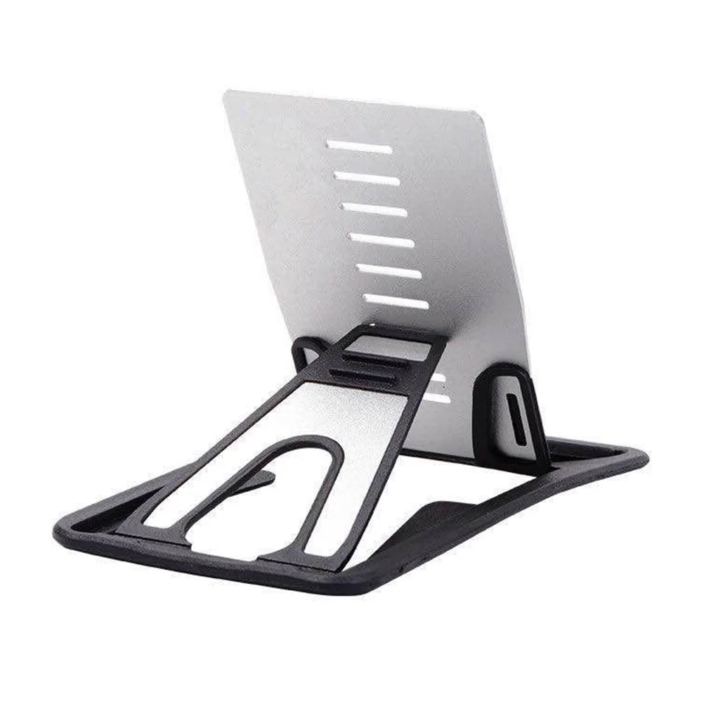 

Aluminium Alloy Type Phone Holder Foldable Metal Stand for Cellphone Tablet (Black)