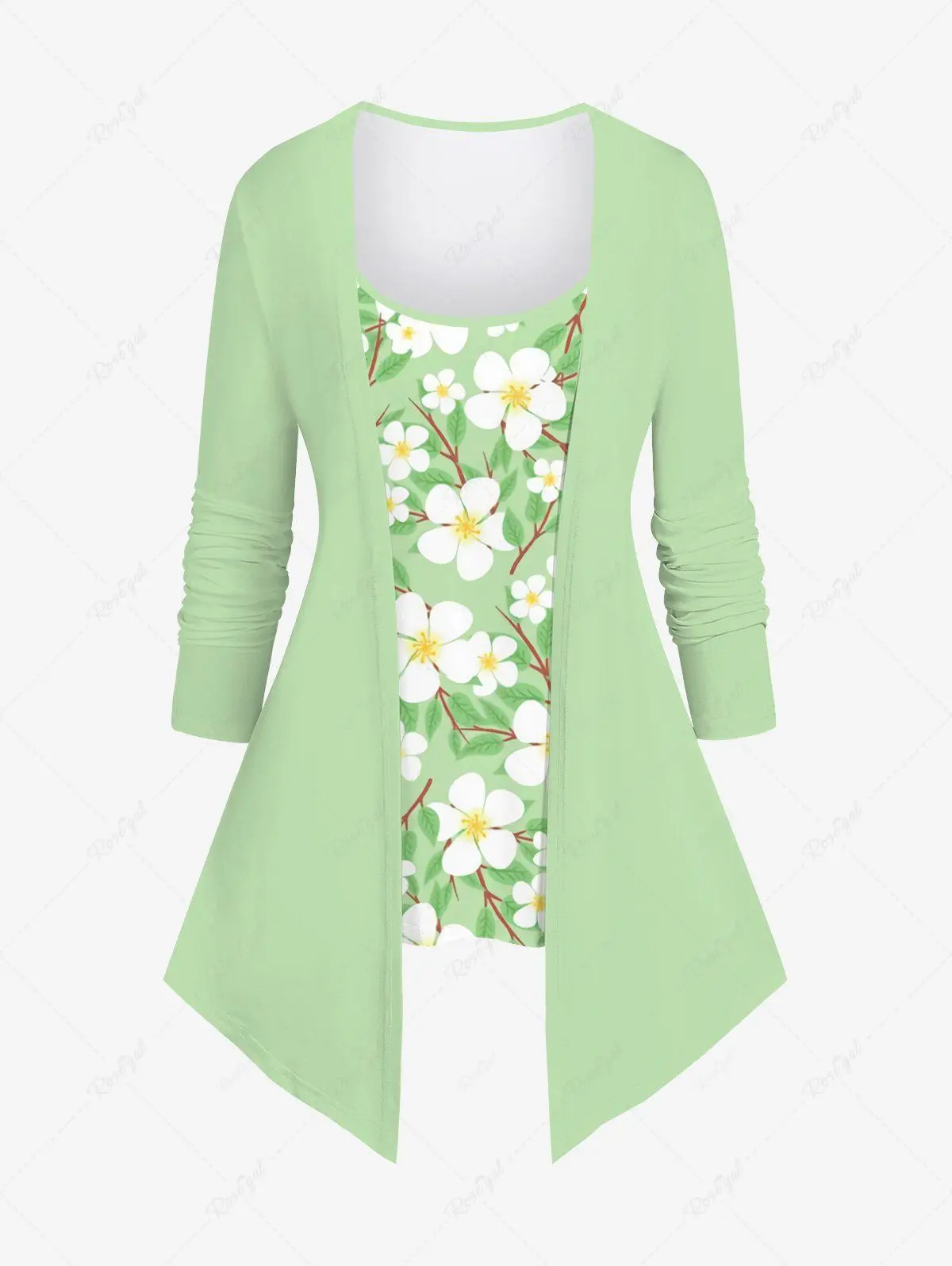 Женский Повседневный комплект из футболки с длинным рукавом и брюк-клеш