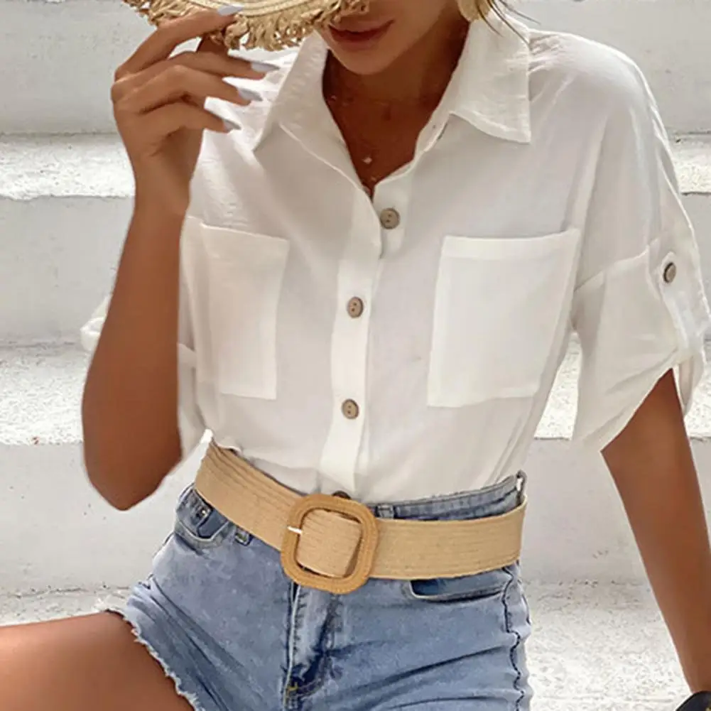 

Fashionable Design Anti-Pilling Simple Casual Summer Shirt Female Clothes