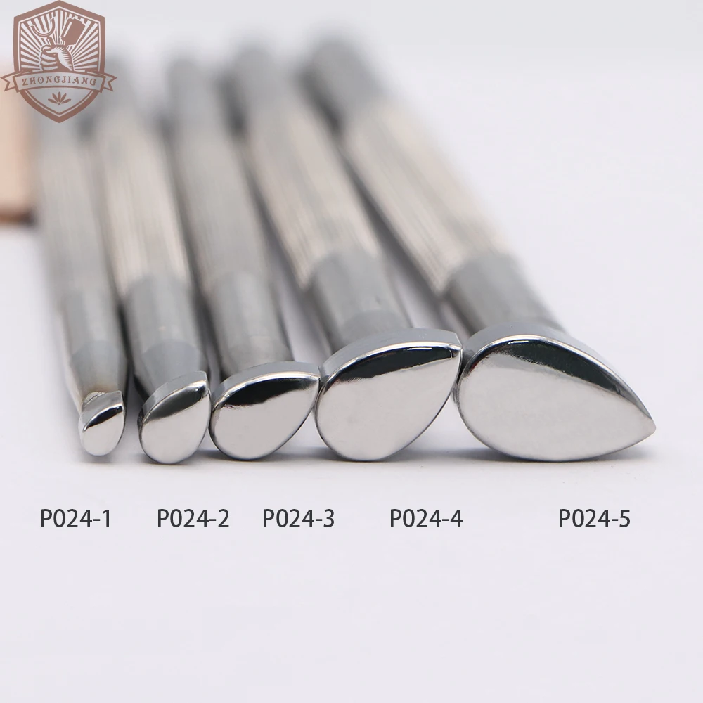 Инструмент для работы по коже гладкая груша клетчатый отпечаток большого пальца