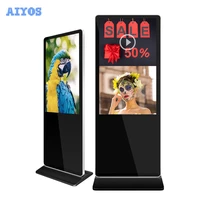 43 inch rk3288 electronic advertising players monitor vertical floor standing digital signage kiosk lcd touch screen display