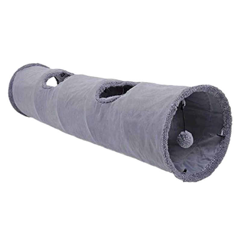 

Collapsible Tunnel Tube Pet 51" Length for Cat for Play Tunnel Large Hideaw