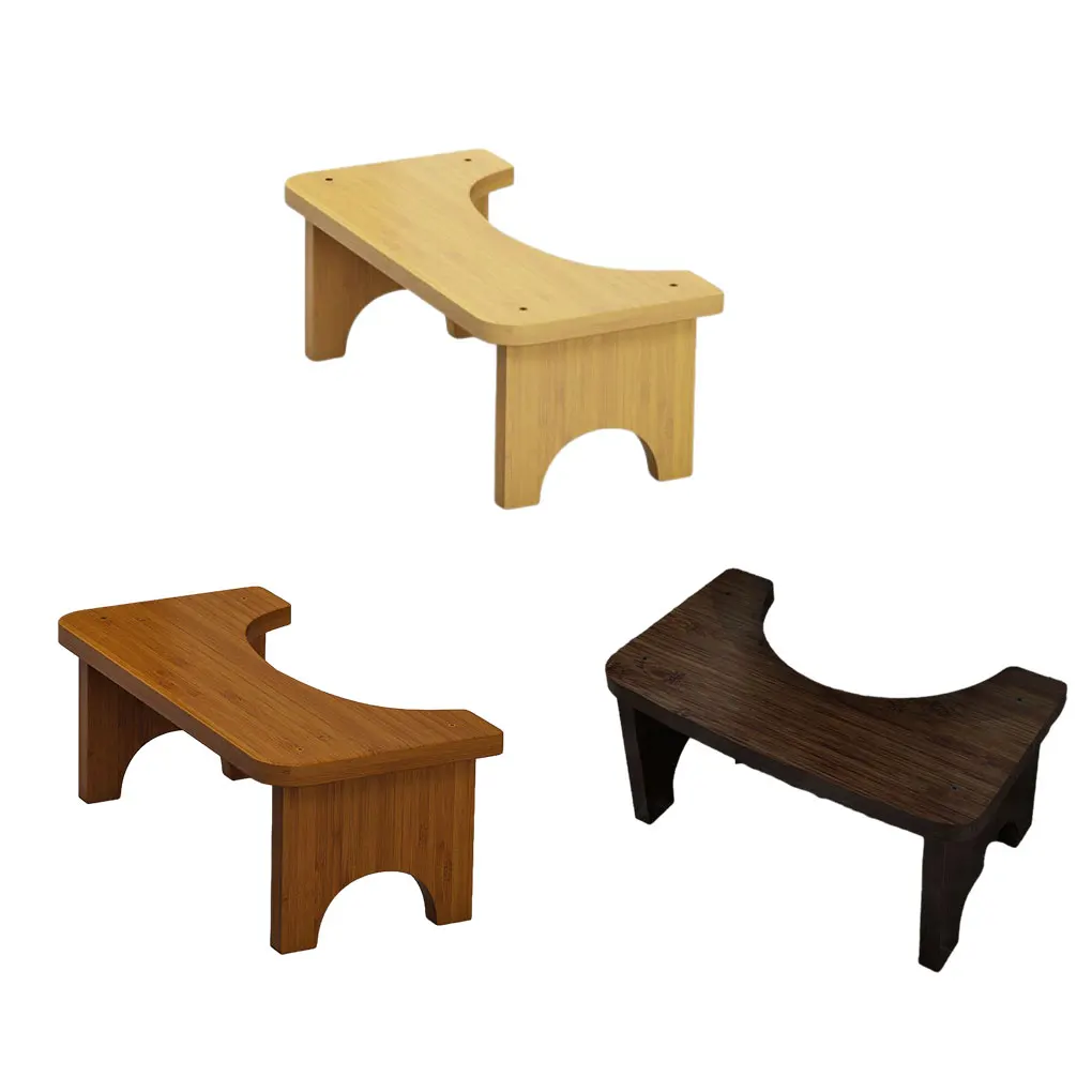 

Bamboo Toilet Stool Non Slide Poop Seat Adult Pregnant Washroom Restroom Closestool Stand Potty Squat Bench Travel