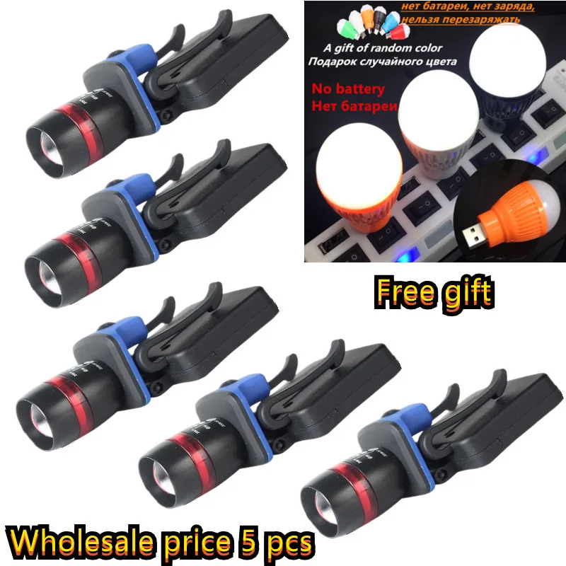 5 шт. мощный светодиодный фонарь для кемпинга батарейки AAA |