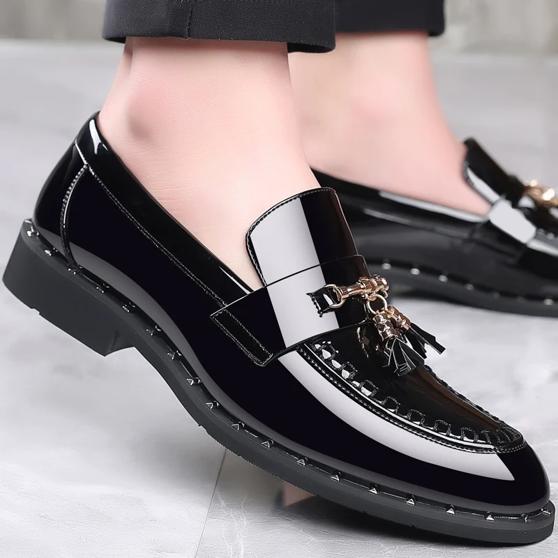 Fashion Leather Loafers Men Shoes 