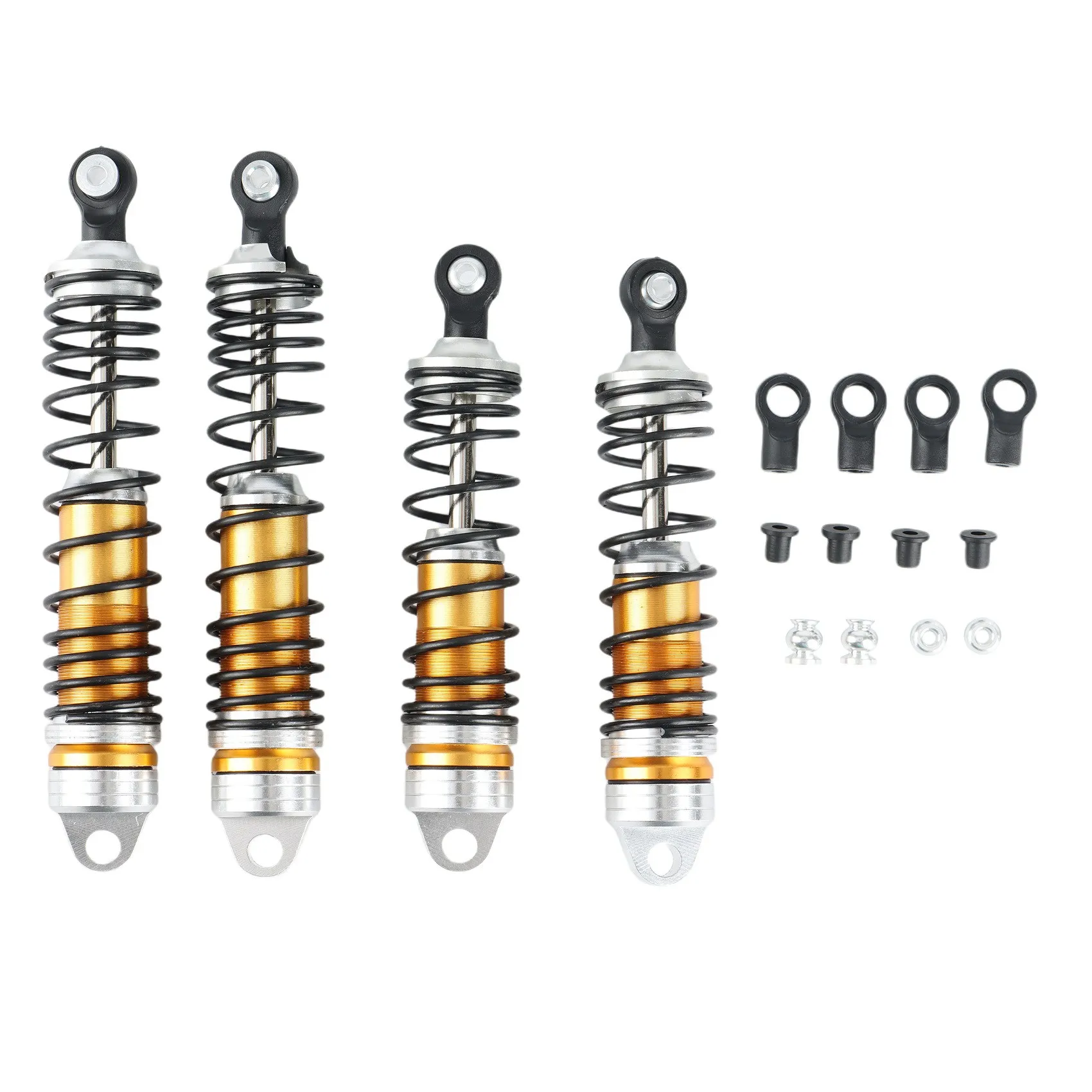 

4Pcs Metal Front & Rear Shock Absorbers for Traxxas Slash 4X4 4WD 2WD Rustler Stampede Hoss 1/10 RC Car Upgrade Parts,3