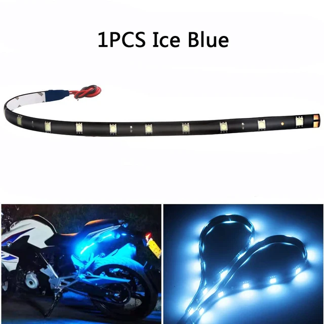 

Светодиодная лента для стайлинга автомобиля, декоративная водонепроницаемая лампа для создания атмосферы, 30 см, 15 SMD, белый, красный, желтый, синий цвета