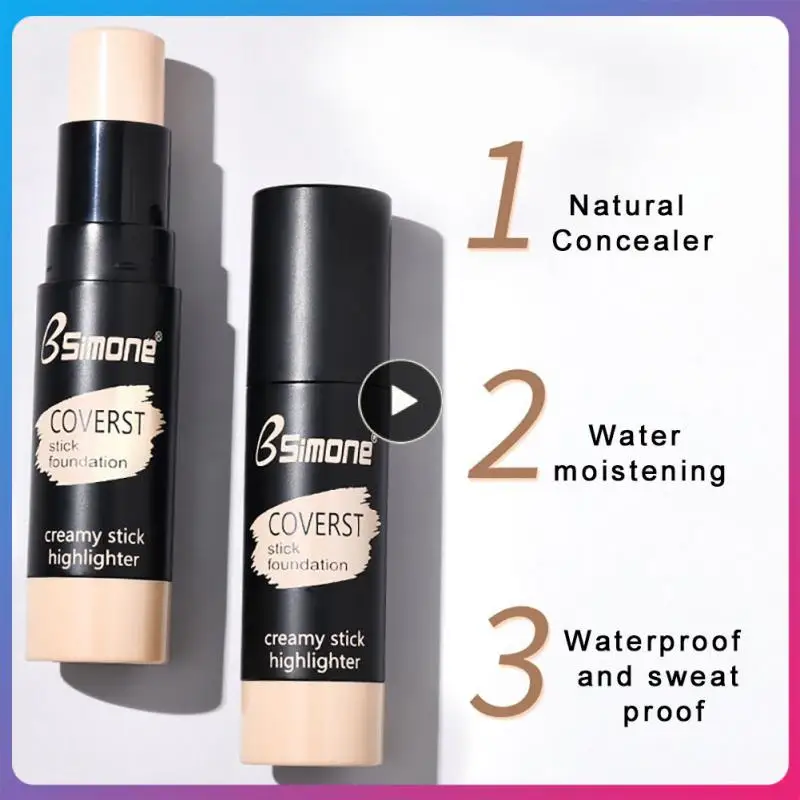

Concealer Brighten Skin Tone Waterproof Sweat-proof Moisturizing Long-lasting Concealer Acne Marks Blemish Repair TSLM1