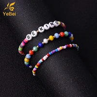2022 summer bracelets for women free shipping 3pcs soft ceramic comfort bekinq beaded bracelet handmade gift for girlfriend