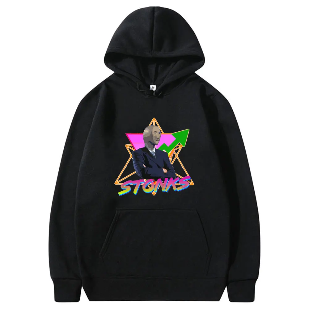 

Забавная Толстовка Stonks Surreal Memes, мужская и женская модная повседневная толстовка, свитшот, новая одежда с принтом, мужские хлопковые толстов...