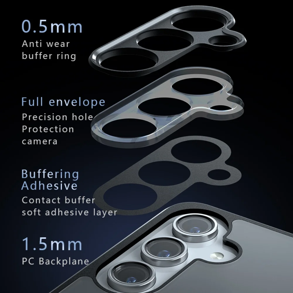 Для Magsafe Matte Skinfeel Magnetic Air Bags Чехол Samsung S25Ultra S24 S23 S22 Ultra Plus FE A55 A35 A25 A15 с защитой от