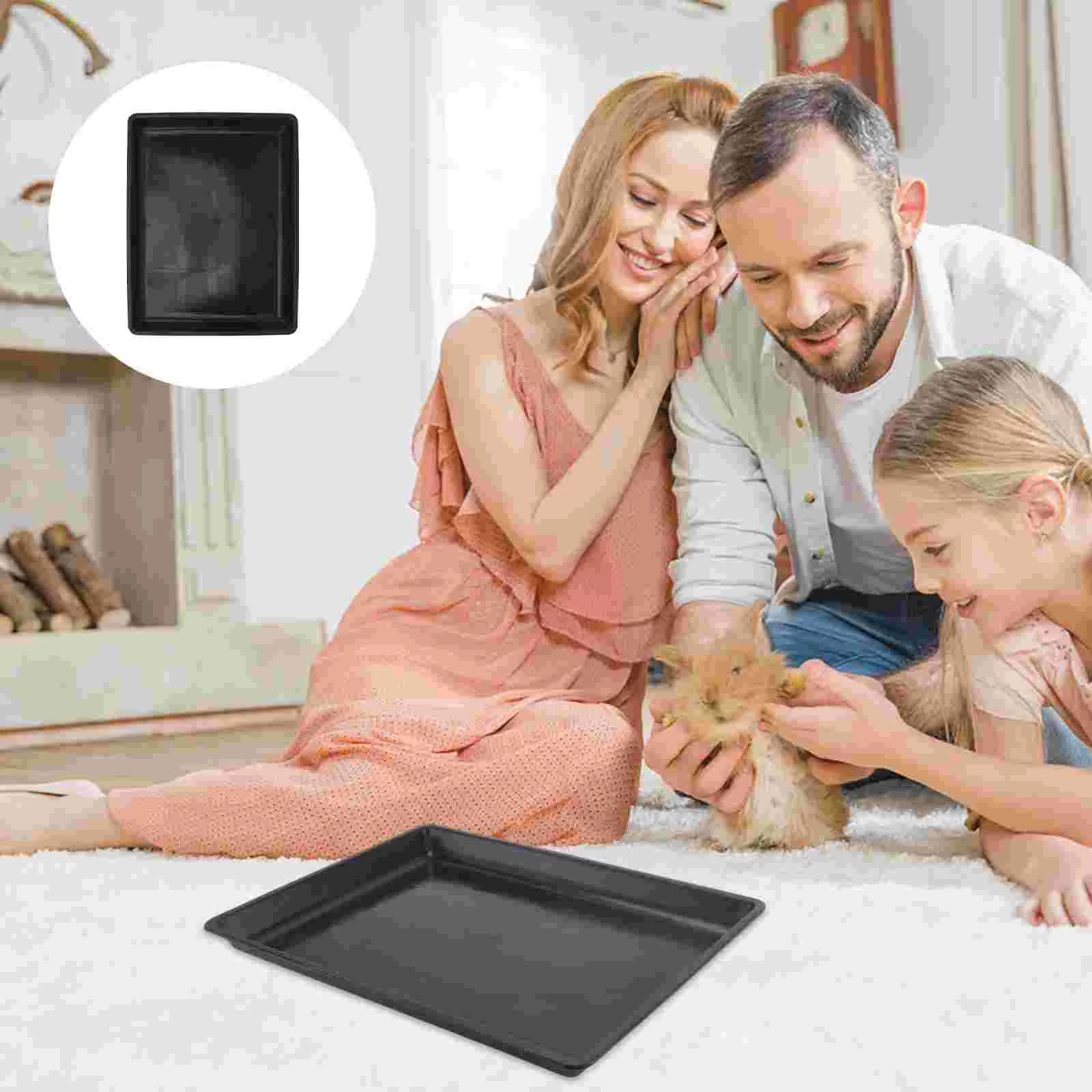 

Tray Dog Cage Pet Cratepan Replacementcleaning Kennel Poop Cat Trays Rabbit Crates Supplies Pad Liner Base Bedpan Pottycages