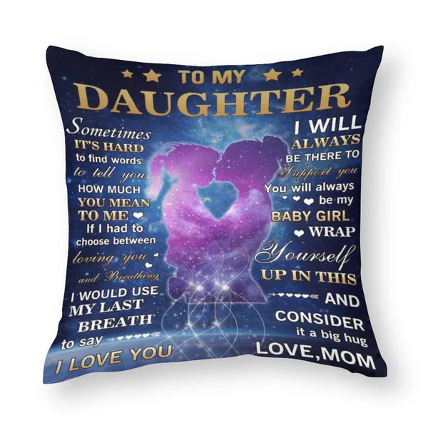 

18* 18 inch Microfiber Throw Pillow Case Decorative Pillow Cover Pillowcase Home Décor for Sofa Couch Gifts for Daughter