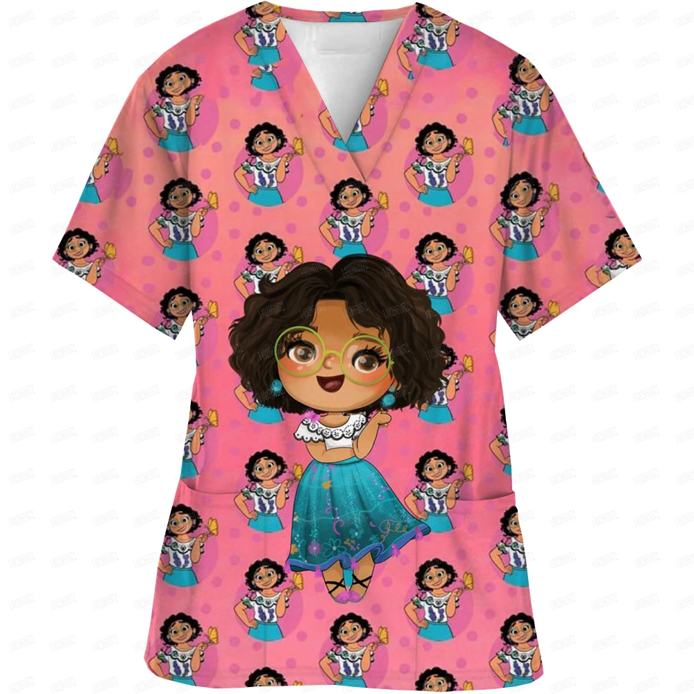 Высококачественная футболка с принтом принцессы Диснея медицинская униформа