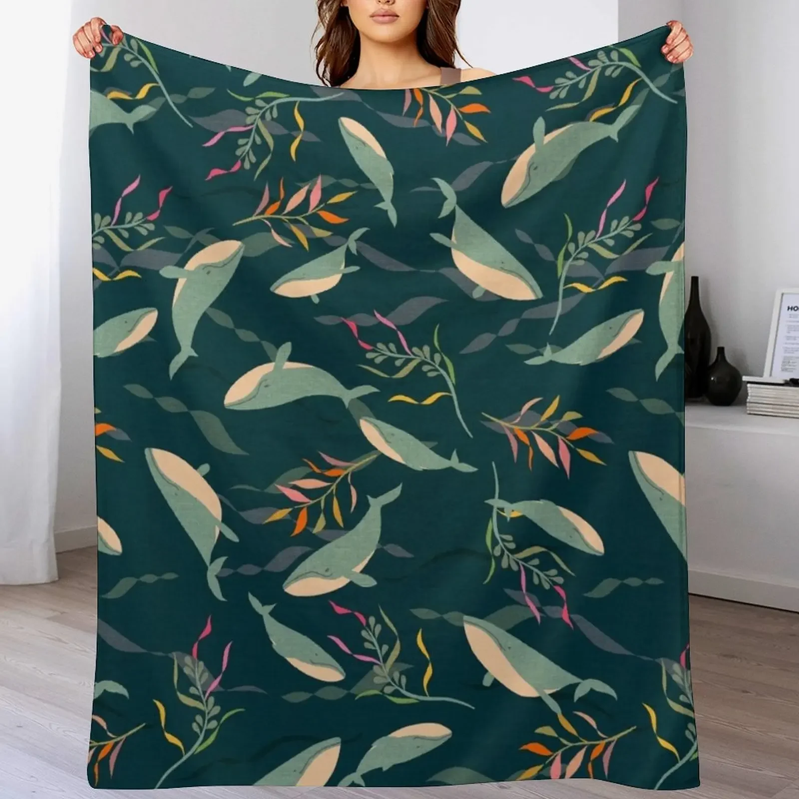 Кит мечтает плавание в океанах пледы одеяло для пикника ребенка идеи подарков на