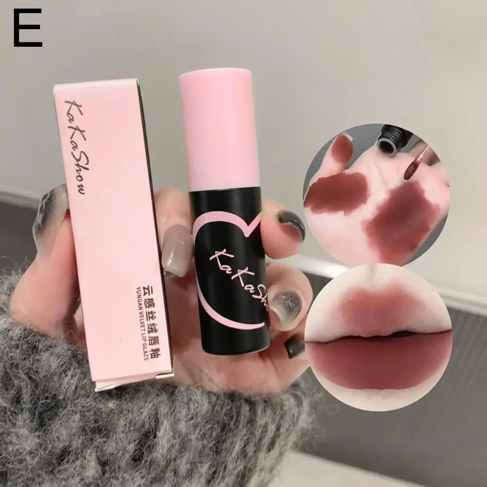 Бархатный блеск для губ 6 cplors матовый красный тинт пигмент глина косметика