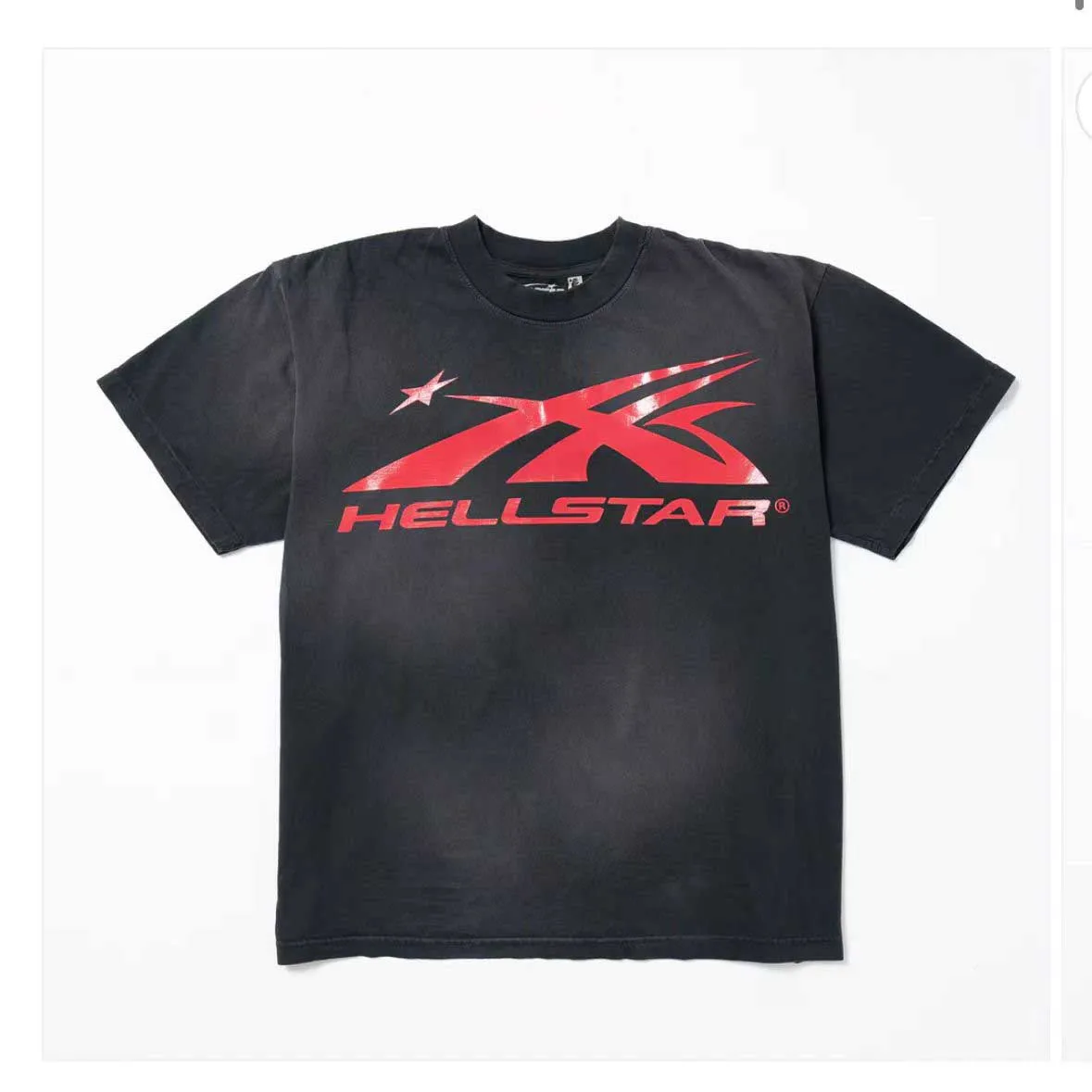 

Hellstar Wash water to make old casual printed high street hip hop top crew-neck short sleeve