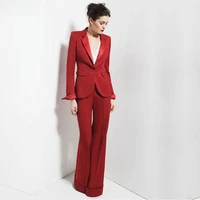 factory customize formal slim fit womens business work wear 2 pieces suits office ladies fashion stylish suit