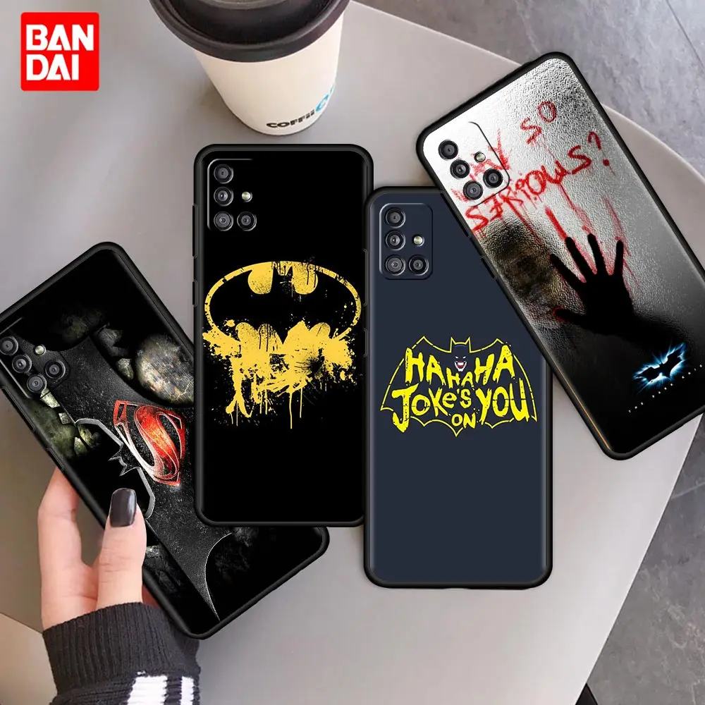 

Comics Batman Joker Harley Case for Samsung Galaxy A12 A51 A21s A02 A02s A22 A32 A52 A72 4G 5G Funda Black Silicone Capa Cover
