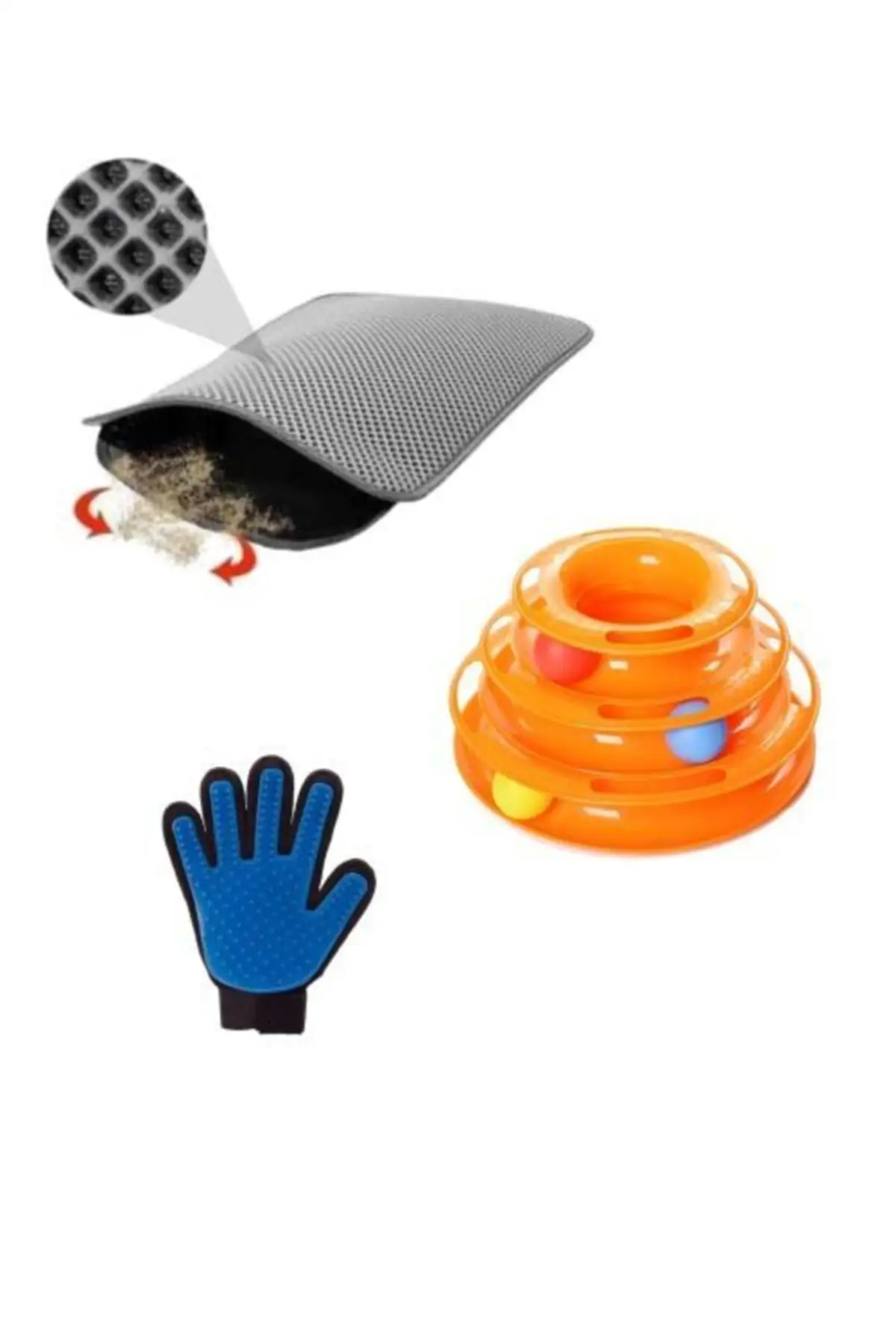 

Домашние животные, игрушки для кошек, башня треков, игрушка для кошек, Швабра для туалета для кошек (серая), перо Коллекционная перчатка