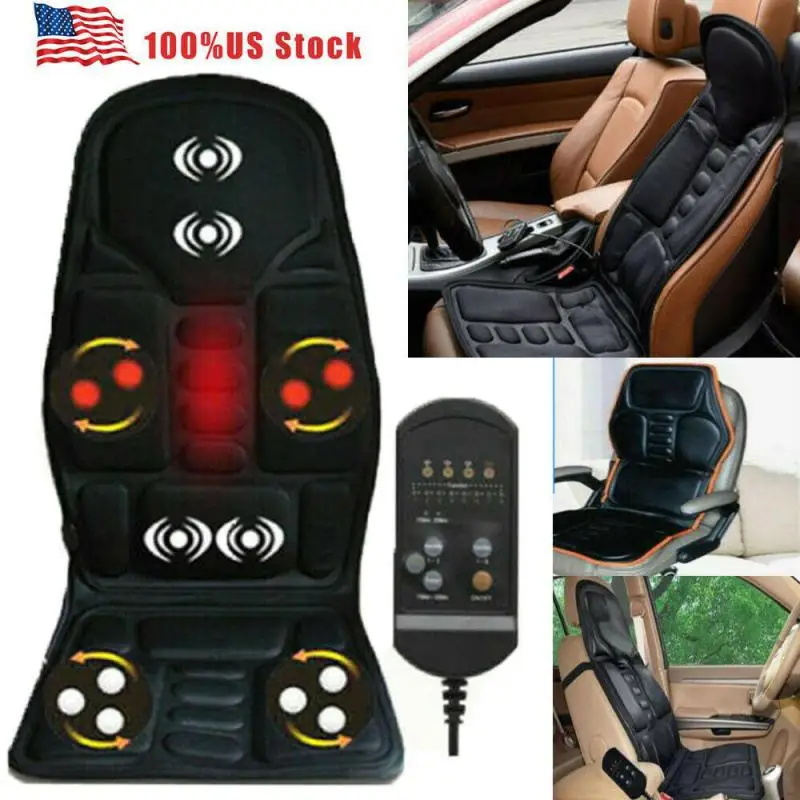 

Portable Wireless Electric Heating Vibrating Back Massager Chair Cushion Car Home Office Lumbar Neck Mattress Pain Relief Cushio