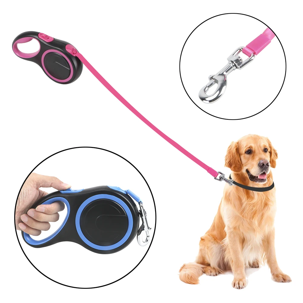 

Retractable Automatic Extending Dog Leash Rope Nylon For Large Dogs Long Strong Pet Leash Big Dog Walking Leash Leads 3M/5M/8M