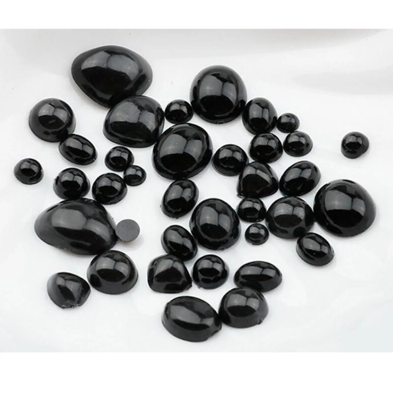 

Пластиковые безопасные глаза и носы, шт., полукруглые Кабошоны, глаза с плоским дном, кукольные глаза для игрушек из плюша