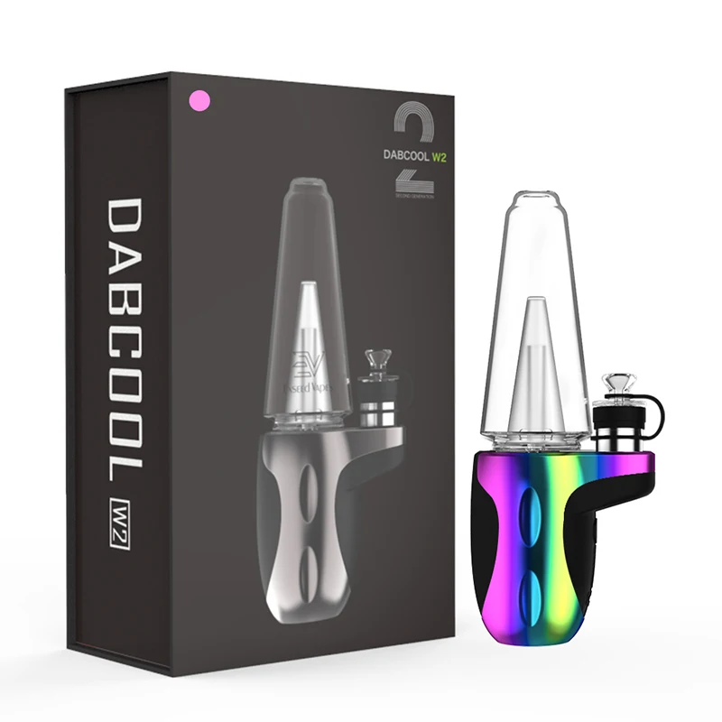 

Upgraded Dab Rig Dabcool W2 Kit, 1500Mah Batterij IPX4 Waterdichte Verwarming Base Enail Voor Wax Concentraat Shatter Budder