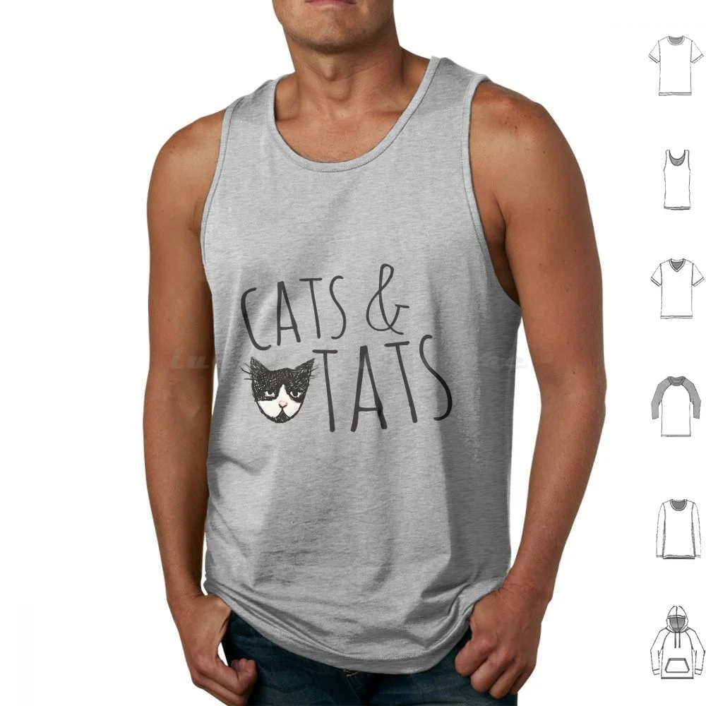 

Cats And Tats Tattoo Lover Tank Tops Print Cotton Cats And Tats Funny Cats And Tats Cats And Tats Design Cats And