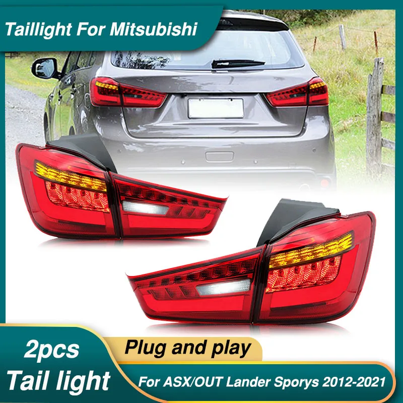 

Полный СВЕТОДИОДНЫЙ Автомобильный задний фонарь в сборе для Mitsubishi ASX/OUT Lander Sports 2012-UP, сигнал поворота, тормоз в сборе