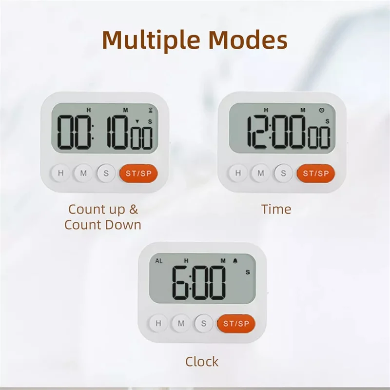 High Quality LED Digital Kitchen Countdown Timer Time Reminder For Cooking Stopwatch Shower Study Counter |