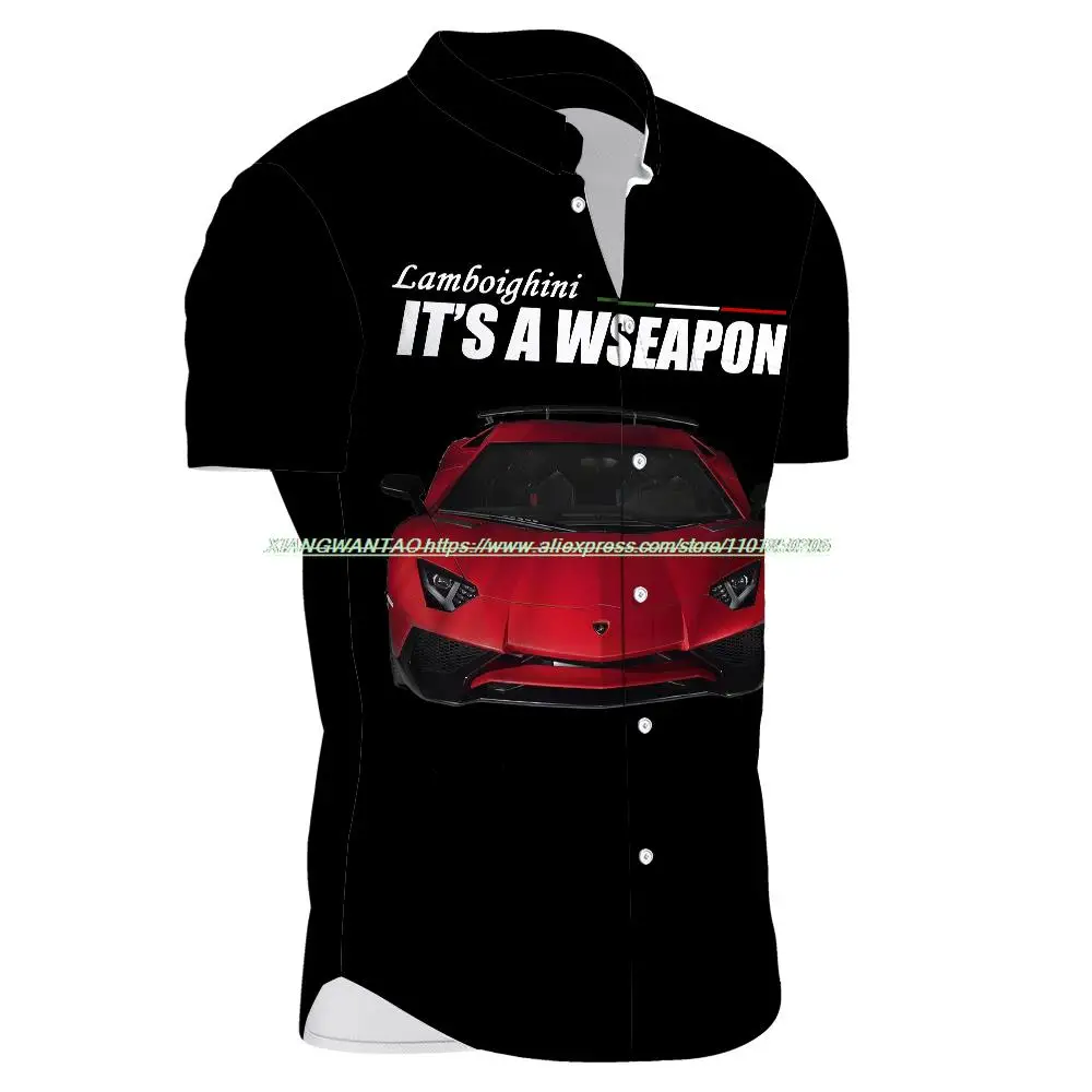 

New Formula One F1 Ferrari Out of Print Team Red Men's Shirt Casual Outdoor Extreme Sports Fan Harajuku Clothing