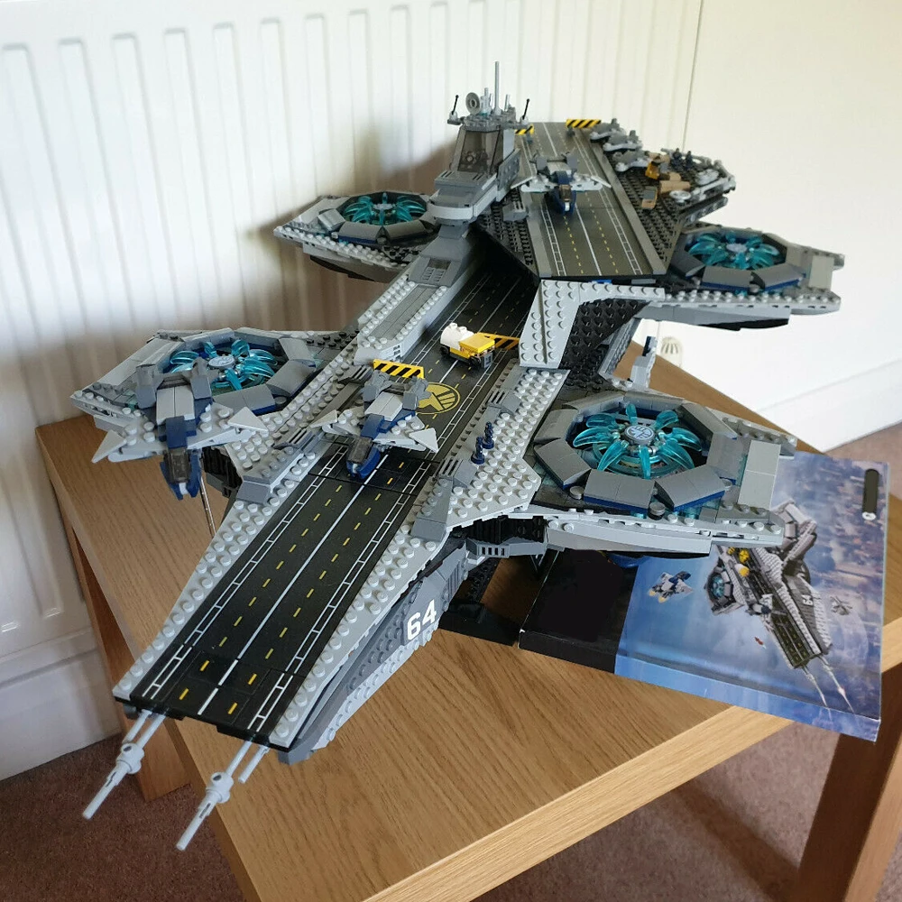 

Disney Stared Modular Building Blocks Bricks Helicarrier Wars Action Blocks Educational Kids Children Christmas Birthday Gifts