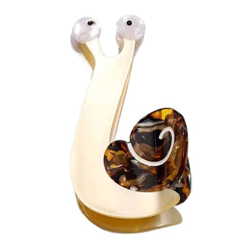 Акриловая заколка в виде улитки и акулы ярких цветов корейский стиль для волос с