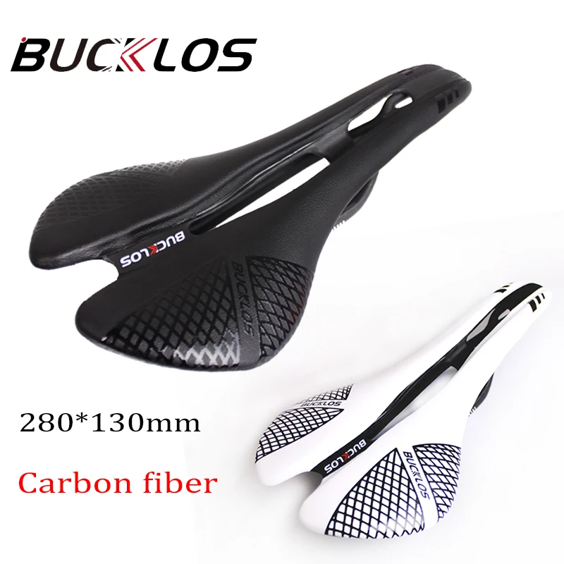 

BUCKLOS Comfortable Bicycle Saddle Carbon racing seat Ultralight Breathable Hollow MTB Road Bike Cushion for men Cycling parts