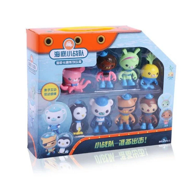 Фото 2025Gift 9 шт. набор аниме мультфильм октонавты экшн-фигурка игрушка капитан Барнауcles Kwazii Peso Penguin Dashi мини-модель куклы дети №2