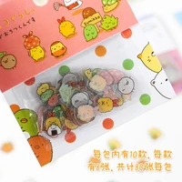 80 pcsbag japanese stationery stickers cute cat sticky paper kawaii pvc diary bear sticker for decoration diary