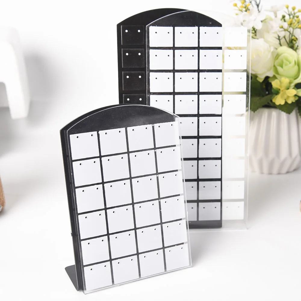 48/72 Holes Creative Jewelry Earrings Studs Display Rack Portable Necklace Stand Storage Holder Fashion Organizer Storage Box