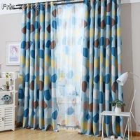 pastoral curtains for living room bedroom children goose soft stone high shading cloth blue cartoon balcony window screens kids