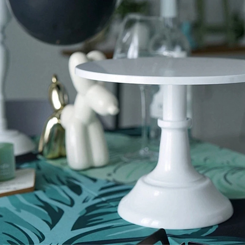 8X металлический штатив круглая подставка для десертов стеллаж капкейков белая