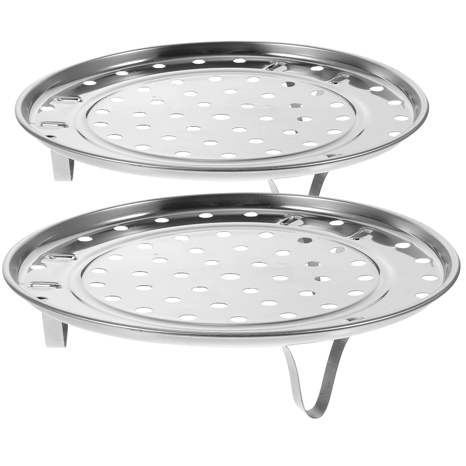 

Rack Steamer Pot Steam Steaming Cooking Food Canning Trivet Round Stand Baskets Basket Steel Stainless Cooker Tray Stock Cooling