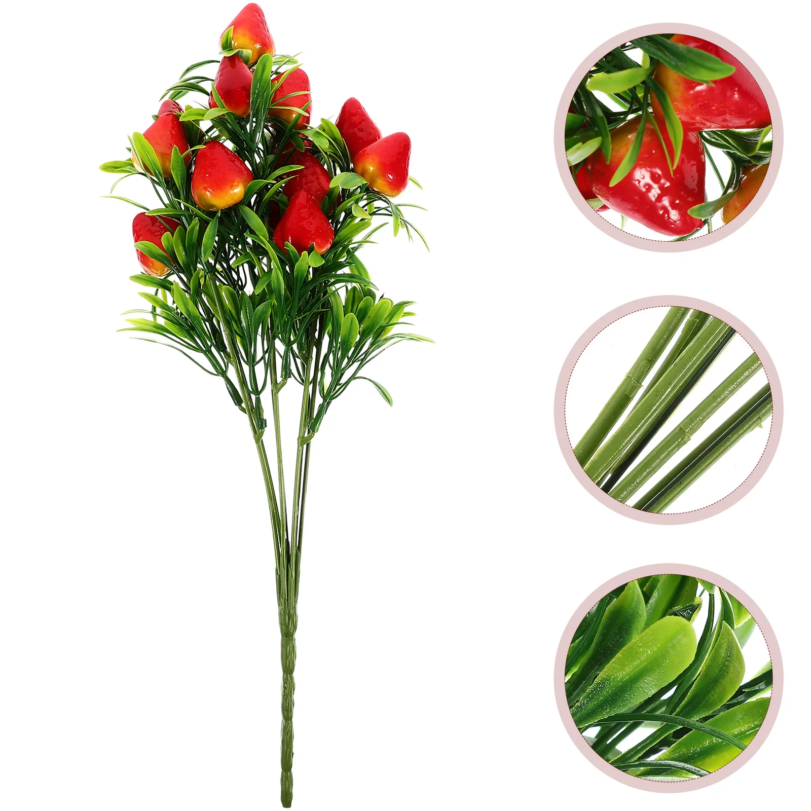 

Simulation Strawberry Bouquet DIY Decor Simulated Decorations Flower Arrangement Branch Festival Branches Party Props