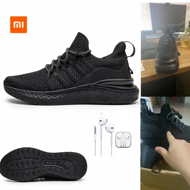 2022 Newest Xiaomi Mijia Sneakers 4 Upgrade Version Men Fashionable Breathable Flying Woven Antibacterial Sports Running Shoes